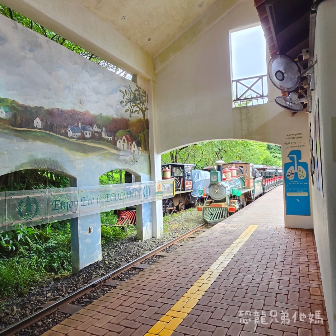 韓國‧濟州島│親子必玩 “ECOLAND 森林小火車樂園 “，夏日限定超刺激水槍大戰，園區好美好玩又好拍，大草皮上餵馬羊，限定表演秀!2025.8