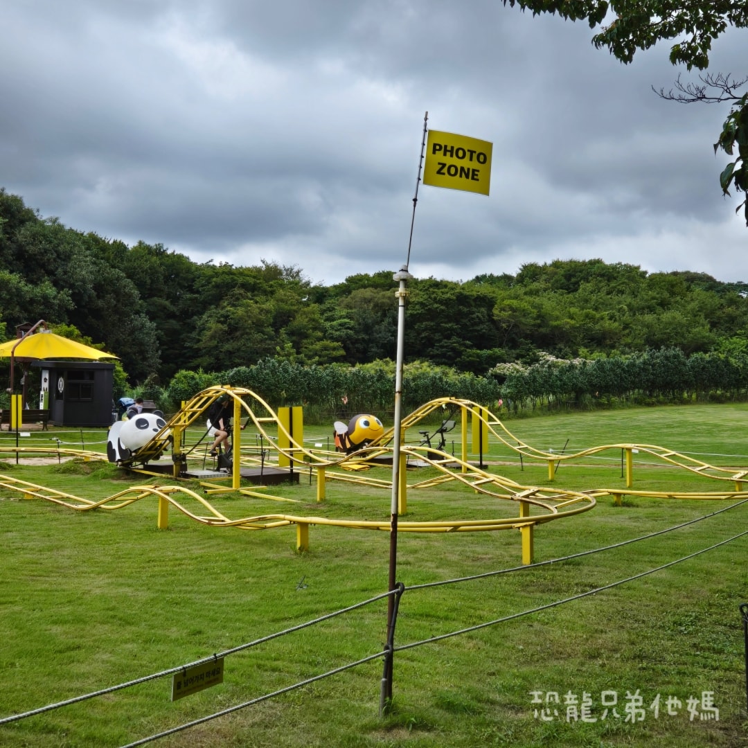 韓國‧濟州島│親子必玩 “ECOLAND 森林小火車樂園 “，夏日限定超刺激水槍大戰，園區好美好玩又好拍，大草皮上餵馬羊，限定表演秀!2025.8